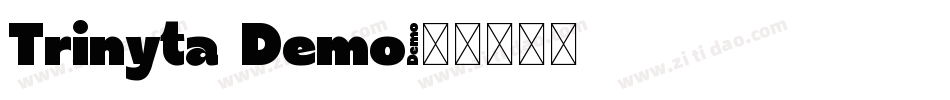 Trinyta Demo字体转换